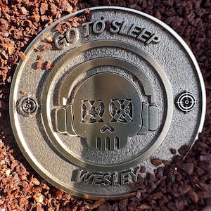 Custom Gamer Coin - Game Coin - Personalized Flip Coin - Engraved Brass Coin - Unique Gamer Gift -  Go to Sleep vs. One More Game - Gamer