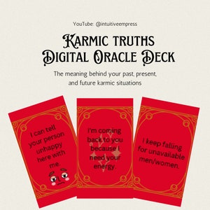 Printable Karmic Truths Oracle Deck