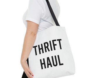 Thrift Haul Bag / Thrifting Tote / Thrifting Day Tote Bag / Love Thrifting / Thrifter Gift