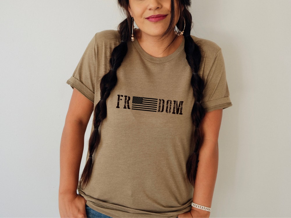 Freedom T-Shirt, Freedom Shirt, Patriotic Shirt, American Flag Shirt, Fourth Of July Shirt, Camo Shirt,