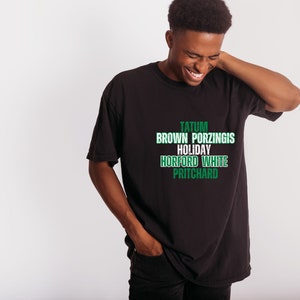 Boston Celtics Team champs, Celtics Team Tee Porzingis Shirt, Tatum Shirt, Celtics Shirt, Celtics  Shirt Boston Celtics banner 18 MVP
