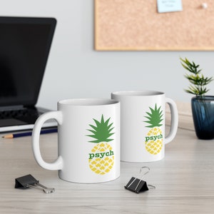 11 oz Psych Mug,  Shawn and Gus Mug, Psych Show Gift, Psych Show Mug, Psych Show Fan, C&#39;mon Son Mug, Shawn Spencer Mug, Psych Love