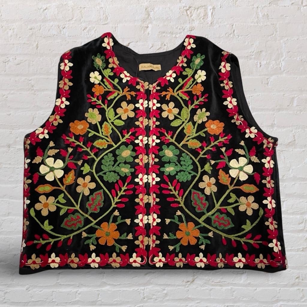Velvet Vest, Black, Vintage, Women Vest, Indian Folk, Ethnic Velvet Vest, Black, Vintage, Women Vest, Indian Folk, Ethnic