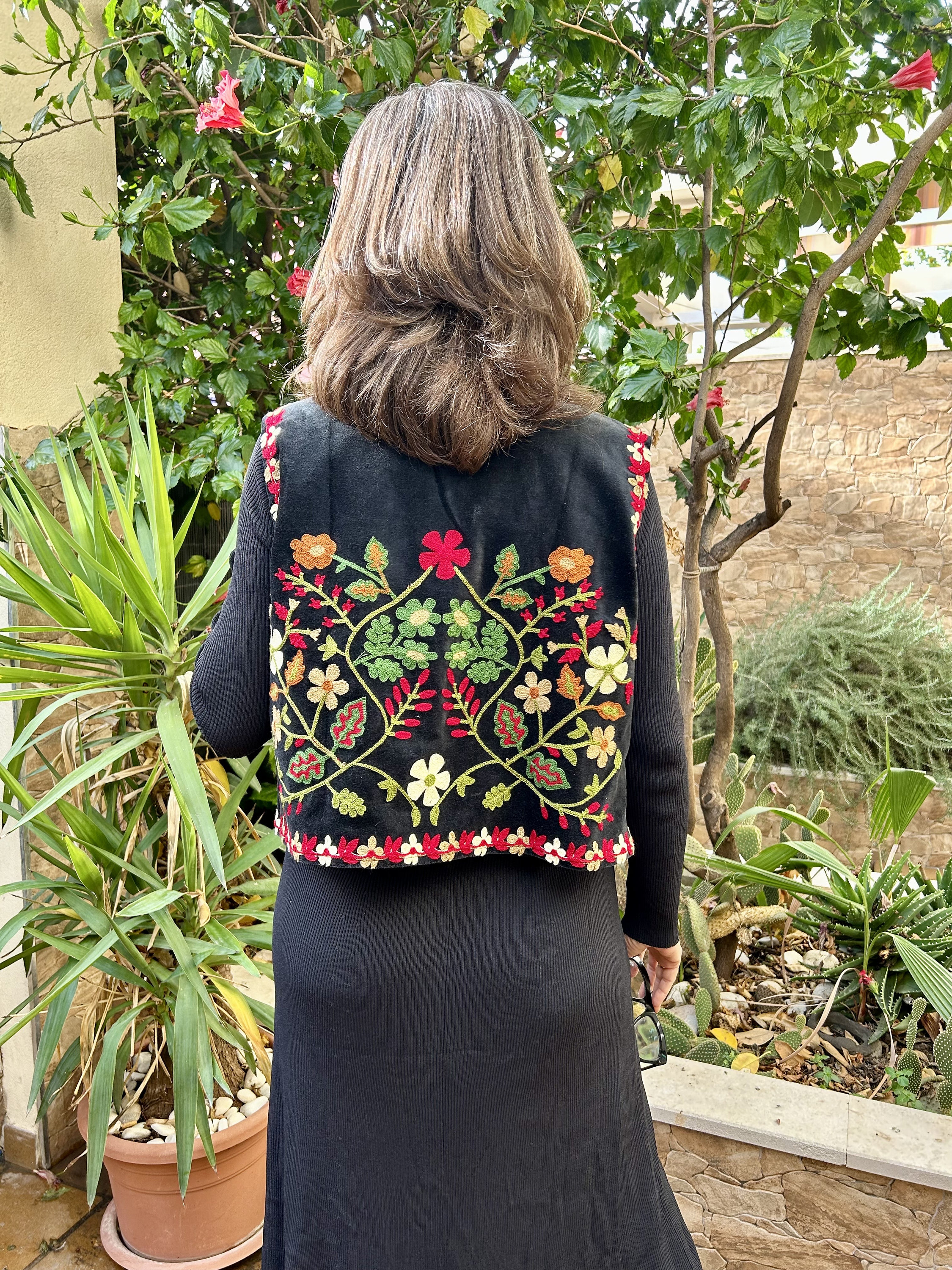 Velvet Vest, Black, Vintage, Women Vest, Indian Folk, Ethnic Velvet Vest, Black, Vintage, Women Vest, Indian Folk, Ethnic