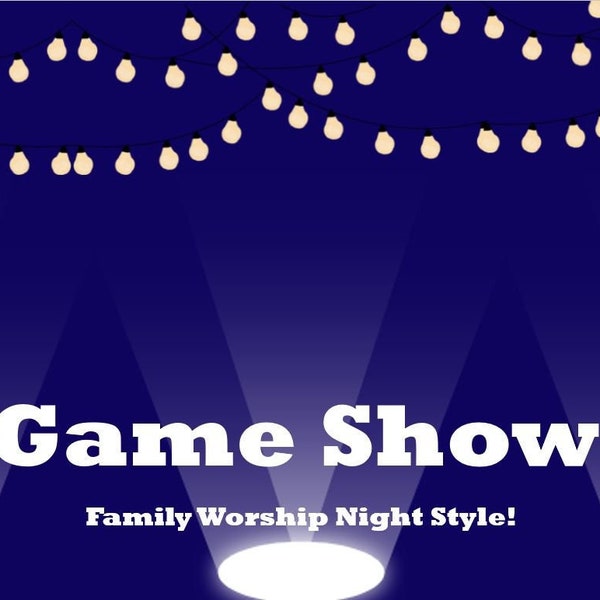 Bible Themed Game Show - Powerpoint Version - Game Night, Zoom, Stream to TV