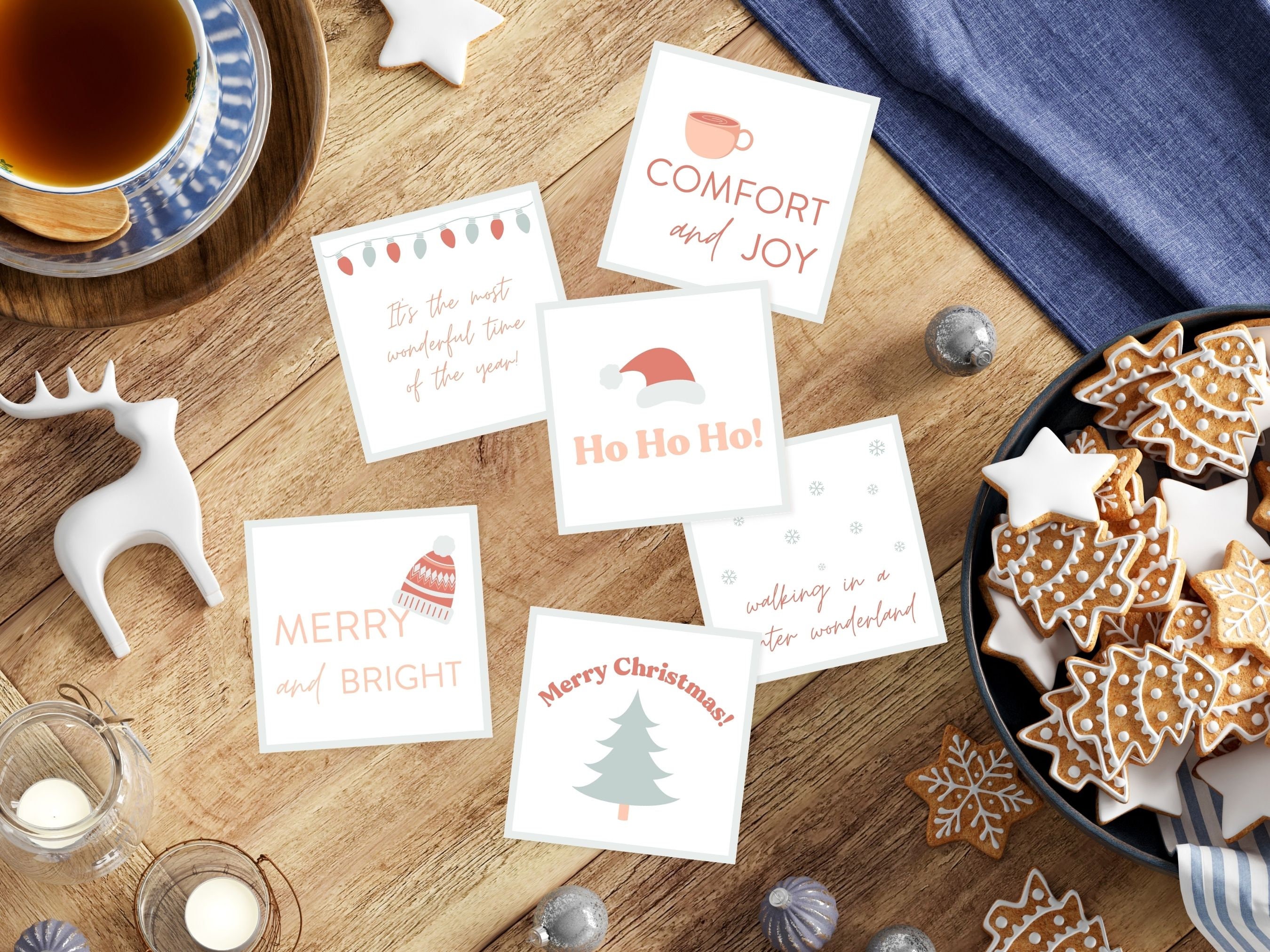 Printable Christmas Ornaments, Advent Calendar Fillers, Advent Calendar ...
