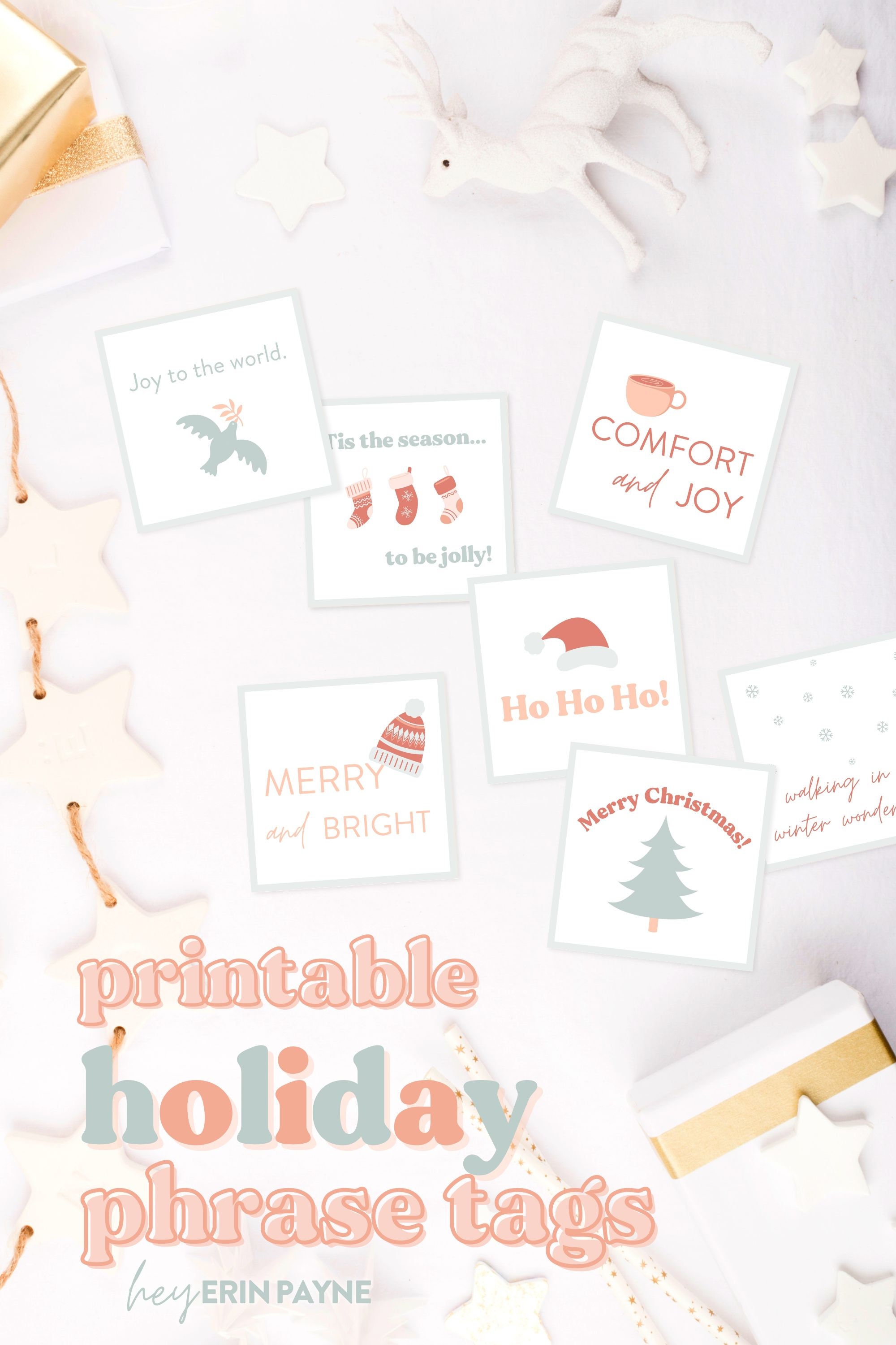 Printable Christmas Ornaments, Advent Calendar Fillers, Advent Calendar ...
