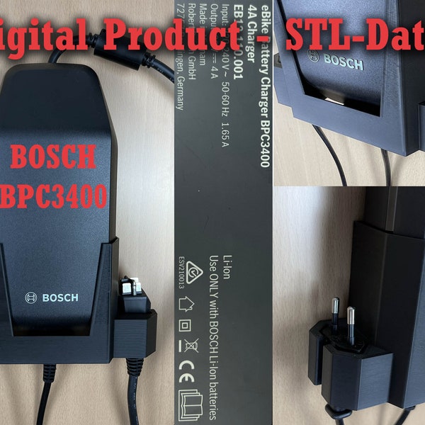 STL-Datei - Bosch E-Bike Ladegerät Halter BPC3400
