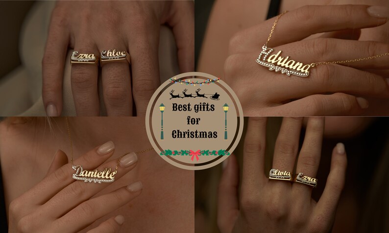 Personalized Jewlery, Custom Name Ring, Handmade ring, Personalized Gifts, Christmas Gifts, Custom Jewelry, Minimalist image 6