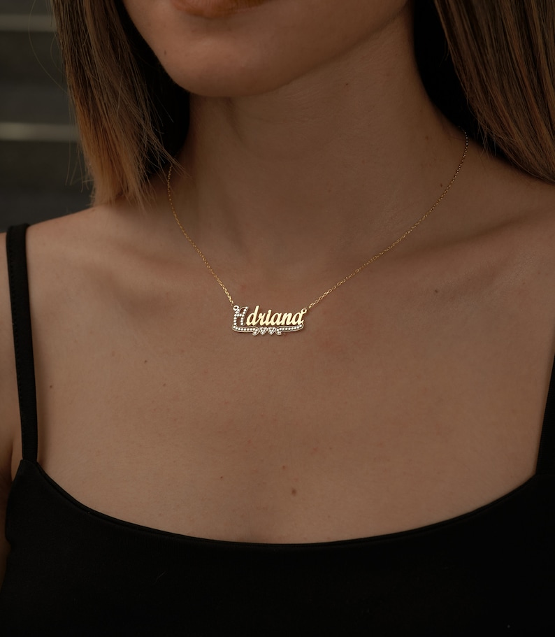 Name Necklace, Handmade Jewelry, Personalized gifts, Custom Name Necklace, Personalized Name Necklace, Minimalist, Christmas Gİfts image 6