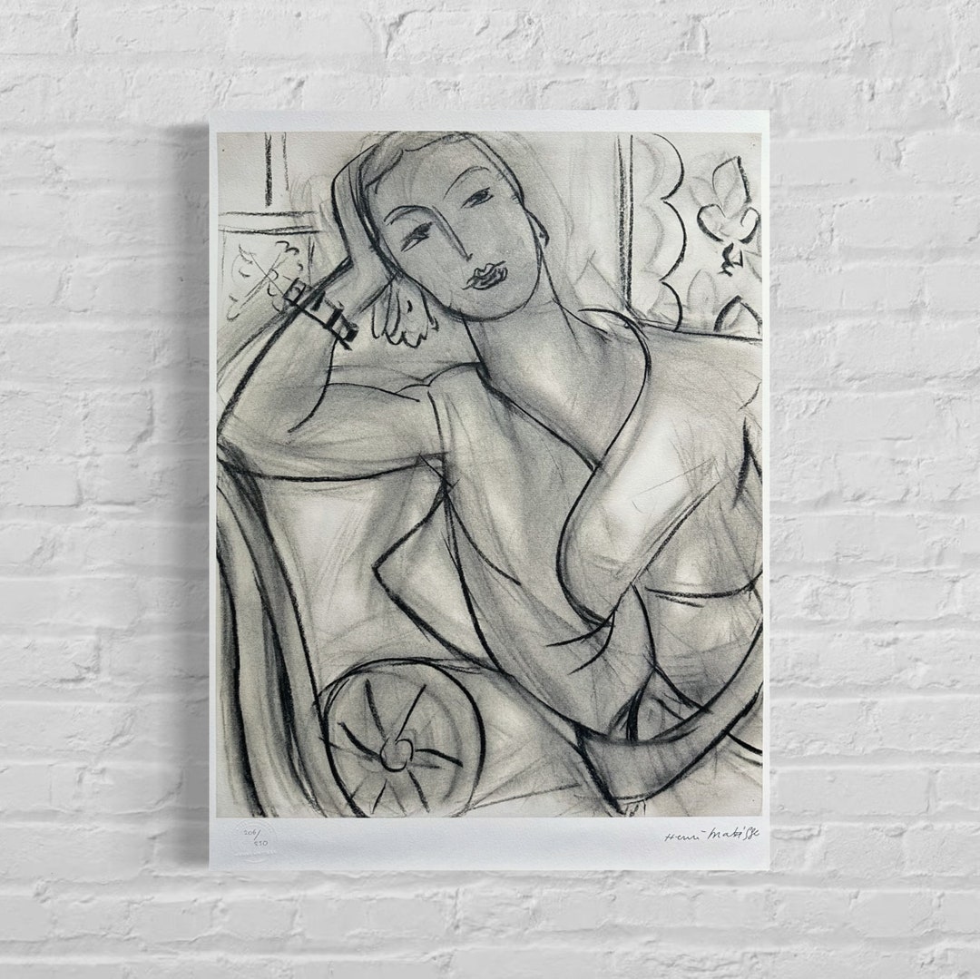 Numbered Edition HENRI MATISSE Portrait of Mrs Hutchinson Signed ...