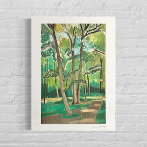Numbered edition HENRI MATISSE The Crossroads of Malabry Signed - Embossed stamp - Limited lithograph - French artist - after