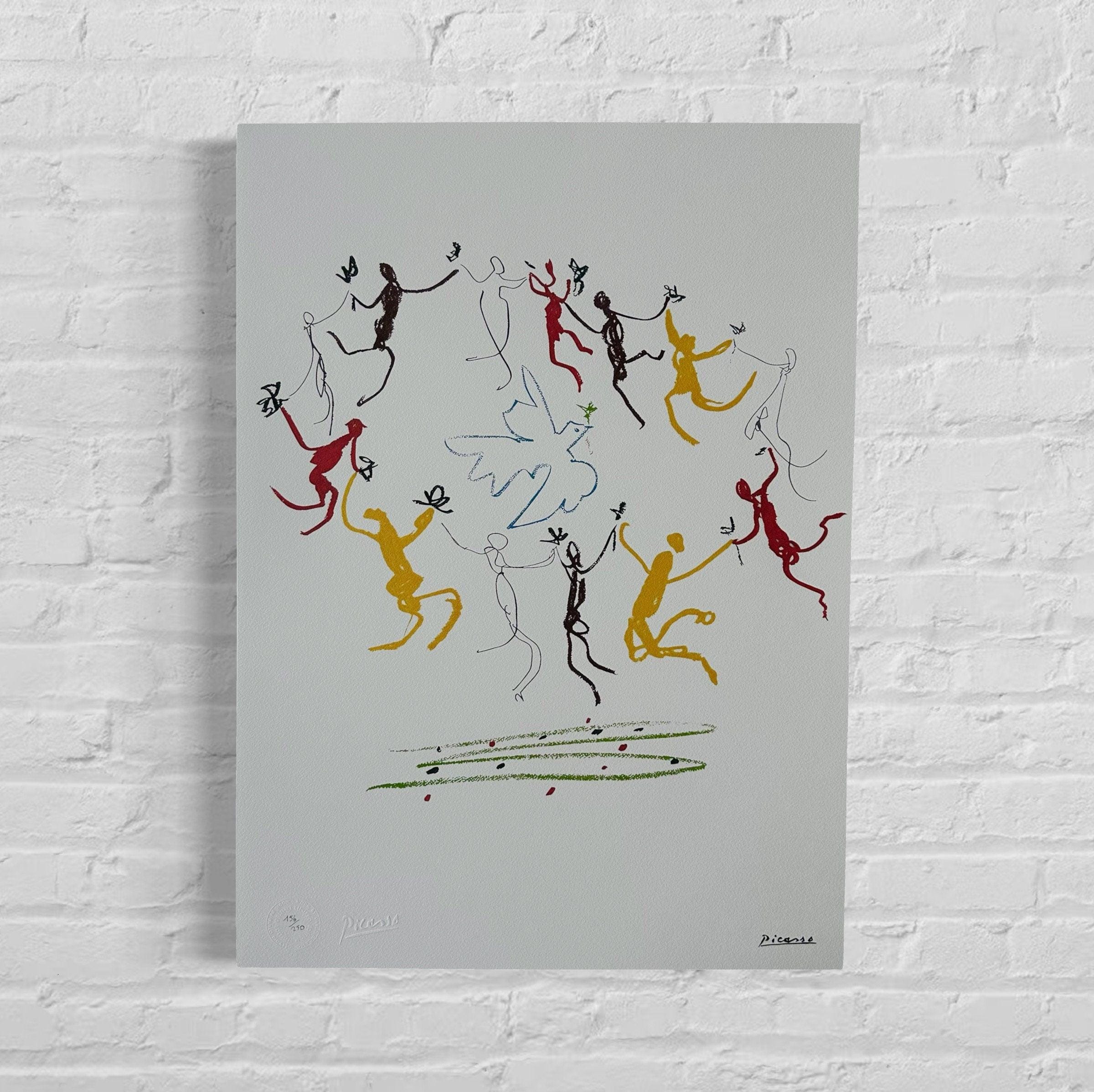 パブロ・ピカソ額装品『ダンス』(額外寸520×720mm) リトグラフ パブロ