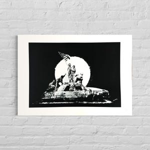 Numbered Edition BANKSY Flag - Signed - Certificate - Wall Art, Graffiti Art, Lithograph, Stencil Art after