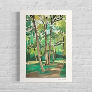 Numbered edition HENRI MATISSE Le carrefour de Malabry Signed - Certificate - Limited lithograph - French artist - after