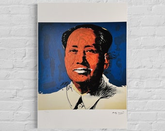 アンディ・ウォーホル「毛」リトグラフ：サイン入りポップアート