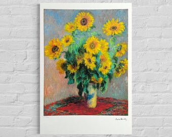 クロード・モネ「花瓶の花」 限定版 - 証明書付き - アート装飾