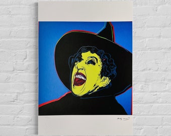 Numbered edition ANDY WARHOL Witch myths Signed - Certificate - Leo Castelli - Pop art -- lithograph after
