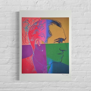Genummerde editie ANDY WARHOL Gershwin Jews - Certificaat Leo Castelli - Pop art - lithograph