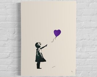 BANKSY Girl with Balloon purple WCP特別COA BANKSY Girl with Balloon PURPLE WCP特別COA BANKSY Girl with