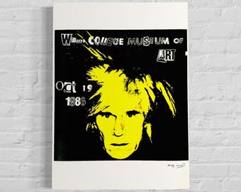 アンディ・ウォーホル、自画像。1986 年の希少でオリジナル、本物の
