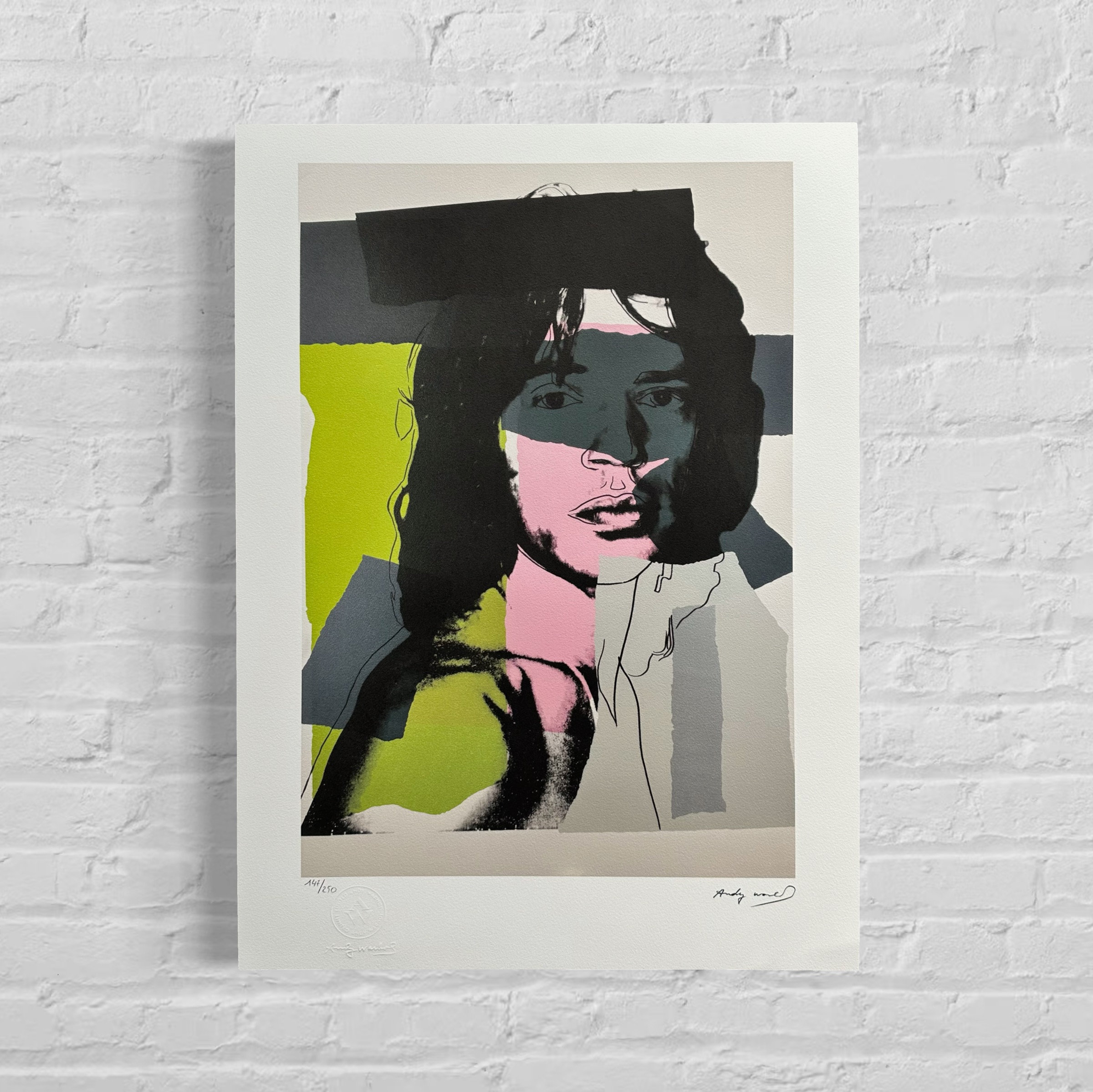 ウォーホル ミック・ジャガー ナンバー入りエディション -FS #145