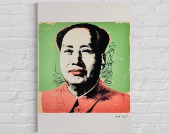 アンディ・ウォーホル「毛」リトグラフ：サイン入りポップアート