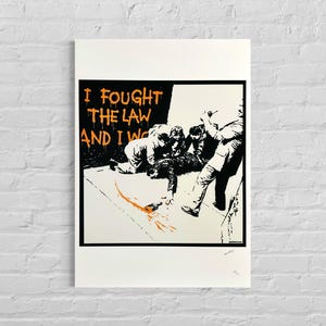 Numbered Edition BANKSY HMV Signed - Certificate - Wall Art, Graffiti Art, Lithograph, Stencil Art after