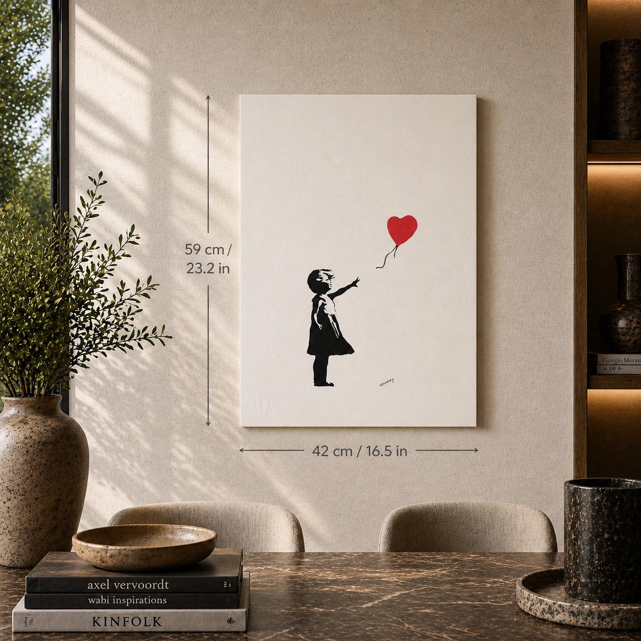 Numbered Edition BANKSY Girl With the Balloon Signed - Certificate