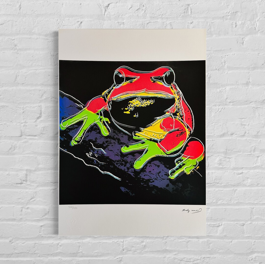Numbered Edition ANDY WARHOL Frog Signed - Certificate Leo Castelli ...