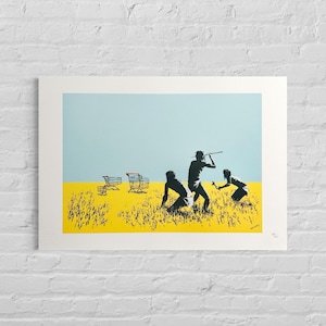 Numbered Edition BANKSY Trolleys - Signed - Certificate - Wall Art, Graffiti Art, Lithograph, Stencil Art after