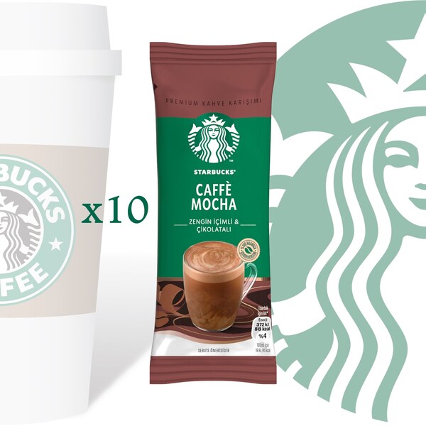 Starbucks® Caffè Mocha / Premium Instant Kaffee / 10Pcs x 22gr - 220gr