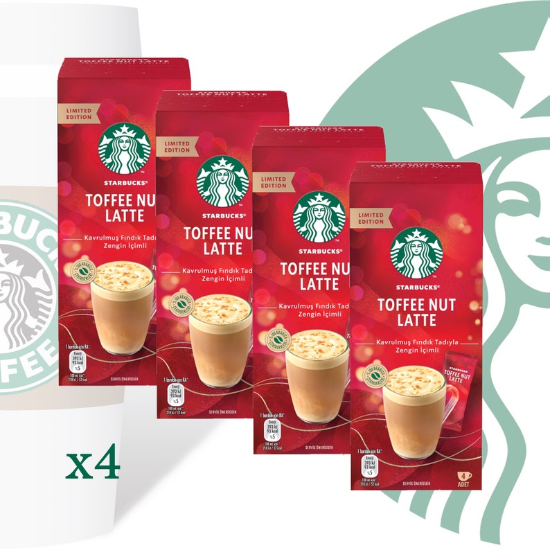 Starbucks® Toffee Nut Latte / Premium Instant Coffee / 86g 1 Box of 4