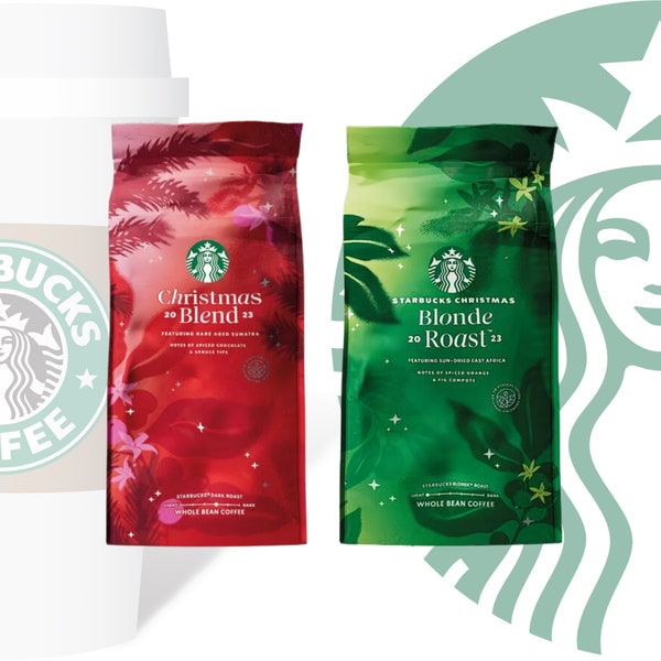 Mélange de Noël Starbucks® 250 g/Toréfaction blonde 2023 / Café Starbucks spécial Noël / Café instantané premium / Édition limitée