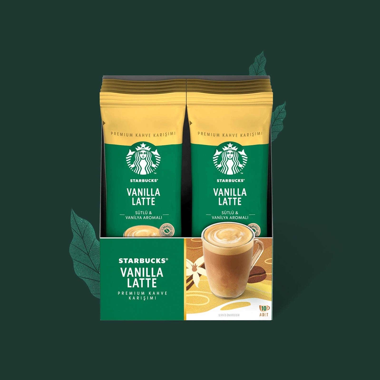 Starbucks® Vanilla Latte / Premium Instant Coffee / 10pcs X - Etsy