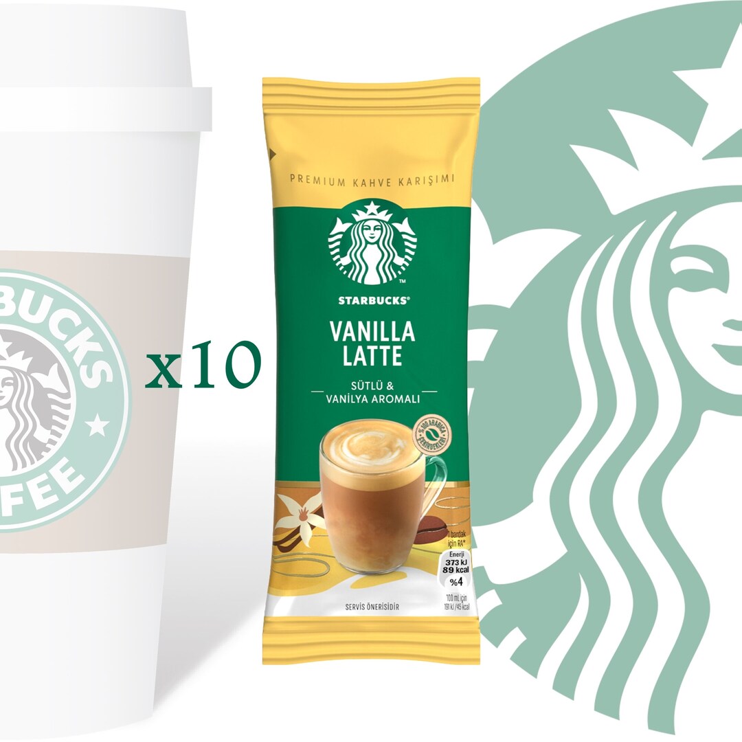 Starbucks® Vanilla Latte / Premium Instant Coffee / 10pcs X Etsy