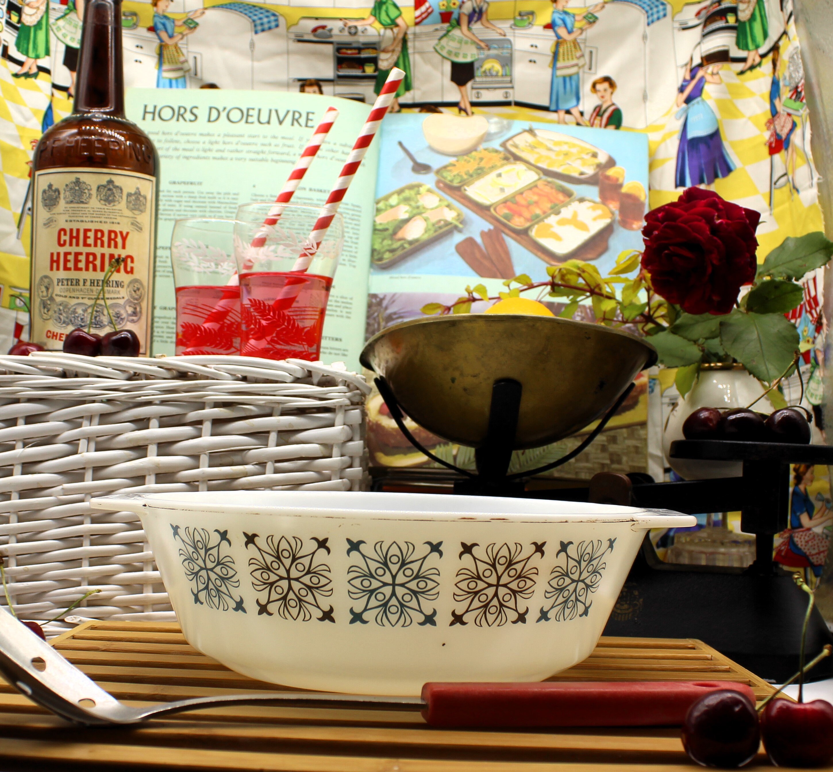 Pyrex Chelsea Pattern Pyrex Chelsea Pattern 0.7 L/3pt 513 Vintage Collectable Geometric ...