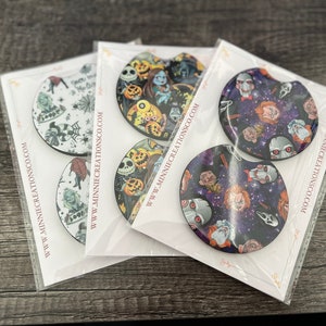 Sottobicchieri per auto di Halloween / Sottobicchieri per auto personalizzati / Accessori per auto alla moda