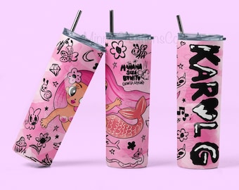 Bichota Season 20oz Skinny Tumbler | KarolG Pink Insulated Tumbler