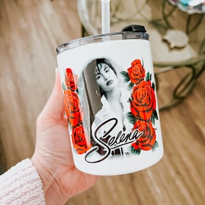 Selena &quot;Como la Flor&quot; 10oz Insulated Tumbler