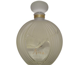 Frasco de perfume vintage Lalique Nina Ricci