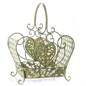 Vintage Style Metal Basket 39 cm