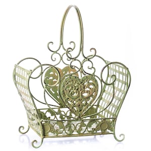 Vintage Style Metal Basket 53 cm