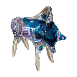 Vintage Murano Glass Bull Figurine