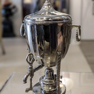 Vintage Silver-Plated Coffee and Tea Samovar