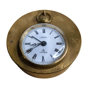 1940s Lancel Table Clock with Alarm