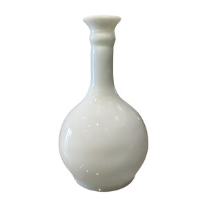 White Opaline Glass Bottle
