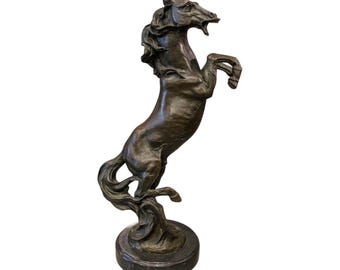 立ち上がる馬の像 - 室内装飾用の牡馬彫刻 - 卓上ブロンズ彫刻