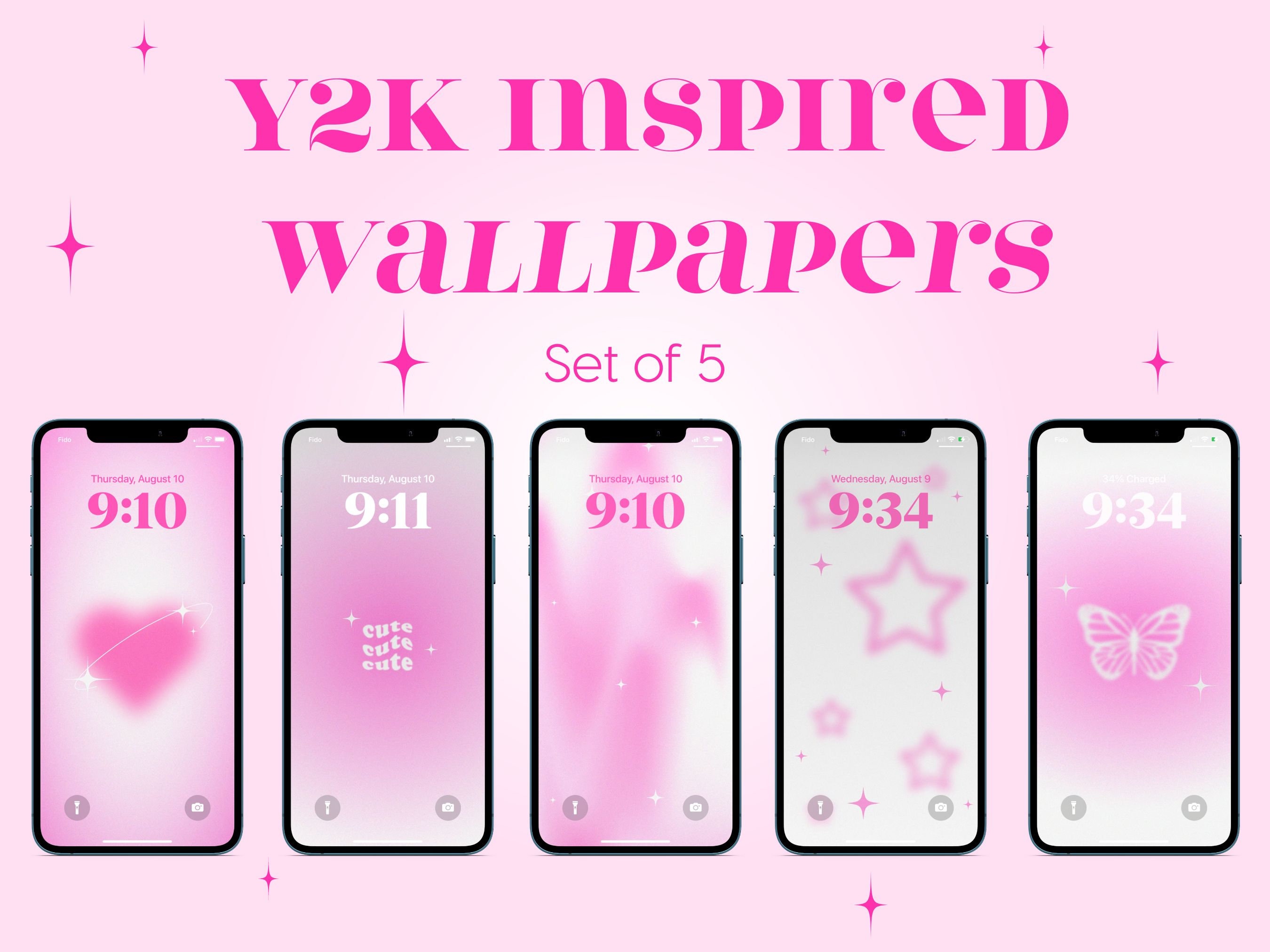 y2k wallpaper!  Pink y2k, Hello kitty shop, Y2k wallpaper