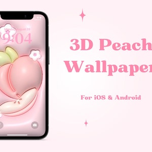 3D Peach Wallpaper for Mobile | Pillow Wallpaper | Kawaii Wallpaper | iPhone Wallpaper | Samsung Wallpaper | iOS | Android